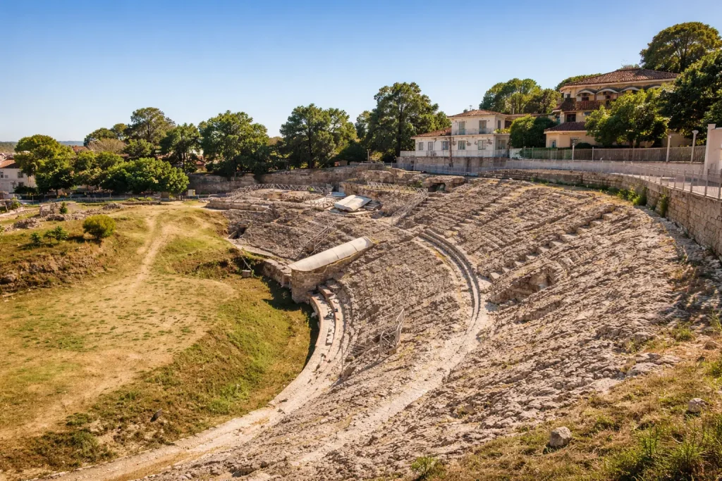 Durres Amphitheatre in Albania featured on a day tour from Tirana